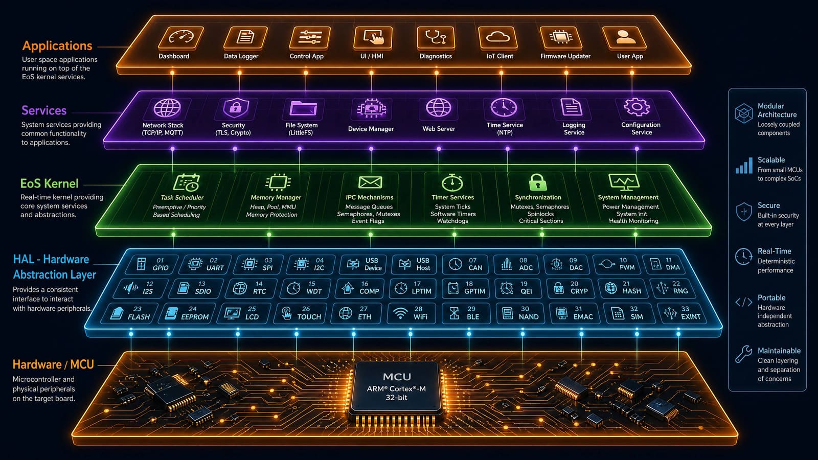 Full EmbeddedOS Stack illustration